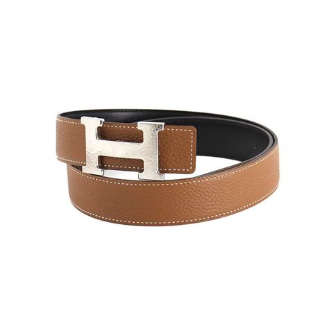 hermes veau togo belt strap aa|H belt buckle & Reversible leather strap 32 mm .